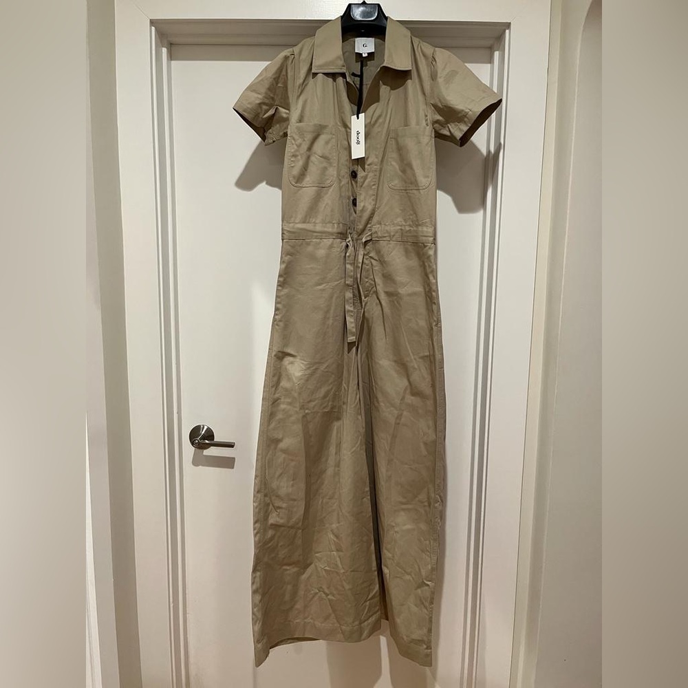 Goop Christina Wide Leg Shirt Jumpsuit